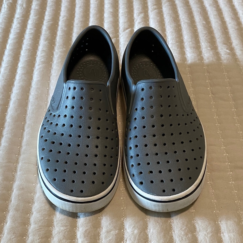 Native Women's Gray Perforated Loafers